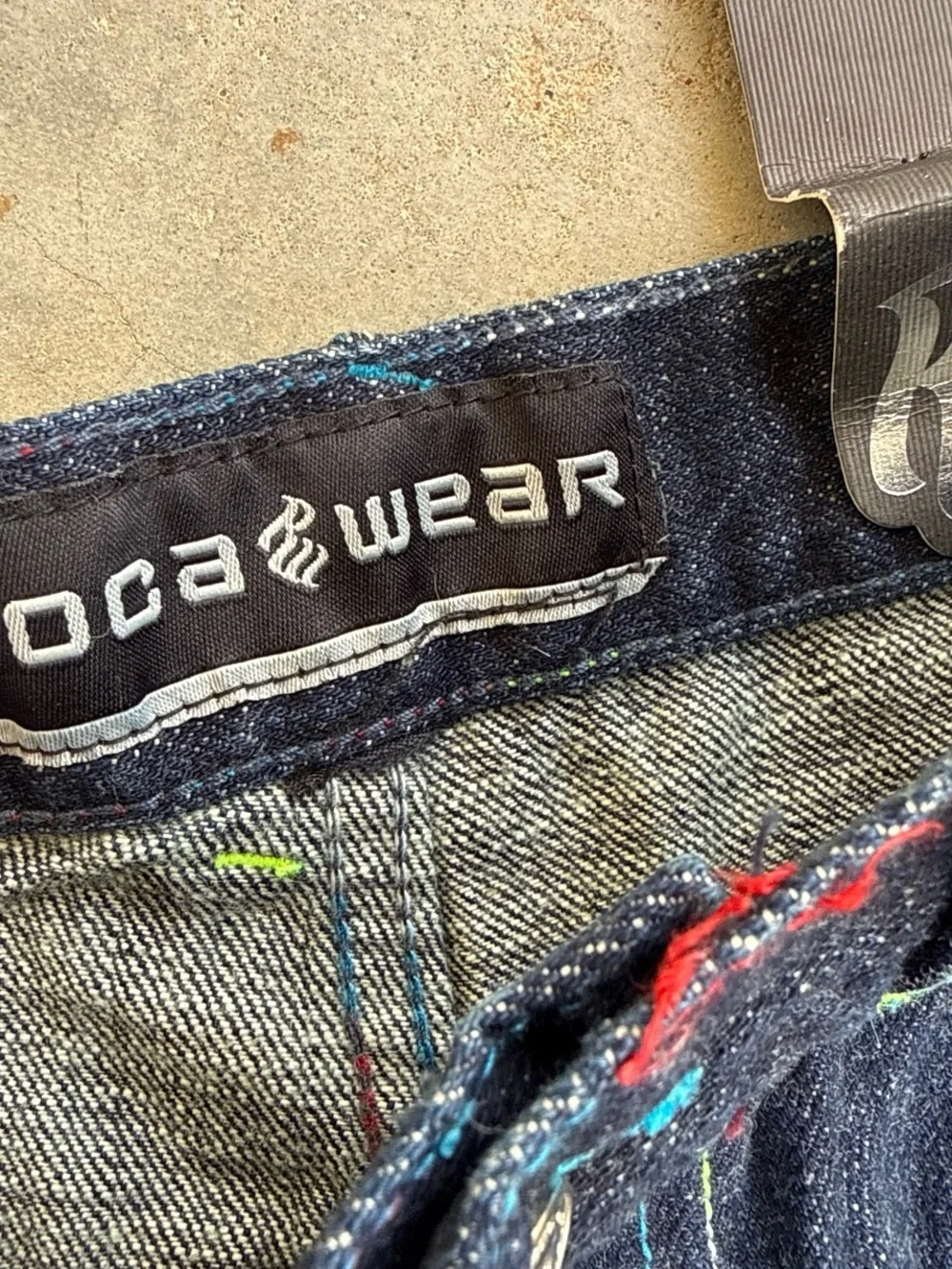 Y2K Rocawear Deadstock Embroidered Baggy Denim Jorts Shorts